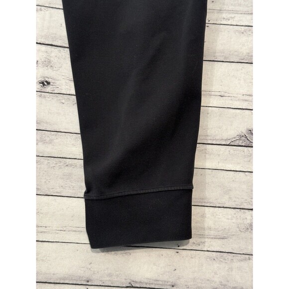 LULULEMON Mens Sweat Pants Sz L Black Jogger Tapered Zip Pockets Gym Heavyweight - Picture 8 of 16